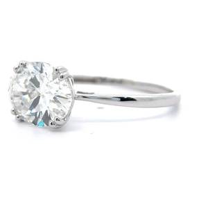 5 Carat Diamond Oval Cut Solitaire East-West Ring in 14k White Gold; Retail $6,495 *VIDEO*