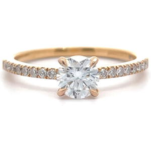 lot 8 image: MESSIKA 0.75 Carat Natural Diamond Pav Ring in 18k Yellow Gold w GIA REPORT VIDEO