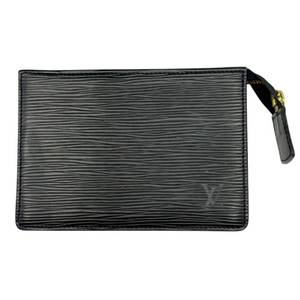 lot 52 image: Louis Vuitton Black Epi Leather Pochette Pre-Owned Retail $750