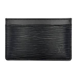 lot 56 image: Louis Vuitton Black Epi Leather Card Holder Pre-Owned Retail $395