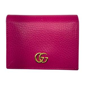 lot 60 image: Gucci Pink GG Marmont Leather Wallet w Coin Pocket Pre-Owned Retail $495