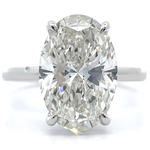 NEW!! 5.28 Carat Diamond Oval Solitaire Ring in 14k White Gold w/ IGI Report; $6,950 Retail *VIDEO*