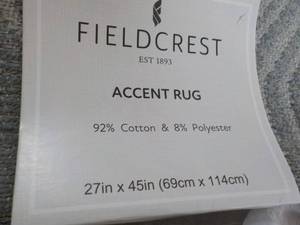 lot 35 image: Fieldcrest 27 x 45 Accent Rug Smyt...