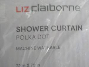 lot 44 image: Liz Claiborne Polka Dot Shower Curt...