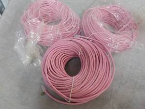 lot 129 image: 3 x 150 ft Rolls Pink Cable...