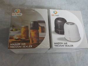 lot 193 image: 2 LUMO Mason Jar Vacuum Sealers...