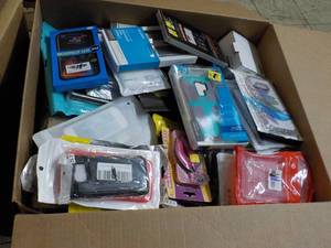 lot 211 image: Large Box of Overstock Amazon - mos...