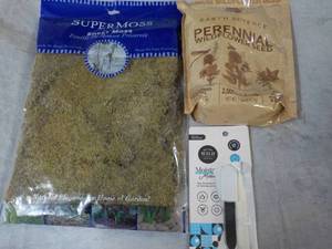 lot 236 image: Sheet Moss, Wildflower 1 lb. Bag Se...