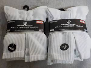 lot 280 image: 12 pair White Wear Proof Athletic S...