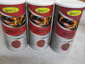 lot 294 image: 3 Easy Pro 20 oz Koi and Goldfish F...