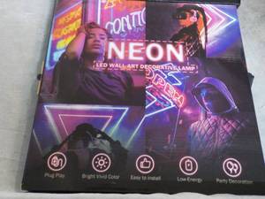 lot 302 image: 2 LED Neon Wall Lights...