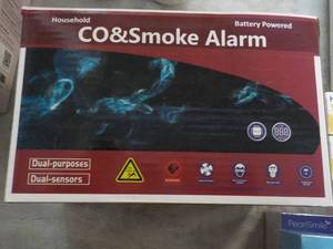 lot 309 image: 4 Pack CO and Smoke Alarm Battery P...