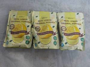 lot 328 image: 3 pkgs Real Lemon Original Powder -...