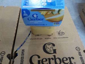 lot 343 image: 16 Gerber 2 oz Vegetable Purees- be...