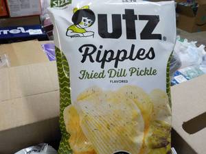 lot 355 image: Case of 14 Bags 7.5 oz each UTZ Rip...