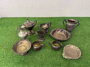 lot 54 image: Silver Plated Items