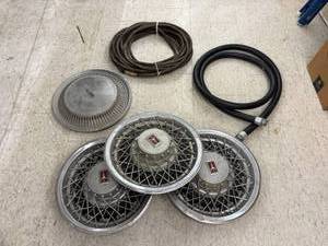 lot 64 image: Hubcaps & Hose