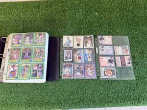 lot 105 image: Binder of Baseball Cards, Patch Cards & Autograph Cards
