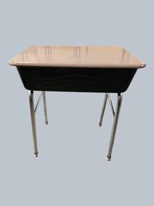 Lot of 2 Adjustable Desks with Lift-Top Storage  Compact & Functional