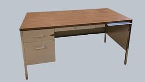 Vintage 6FT Office Desk  Mid-Century Style Workhorse