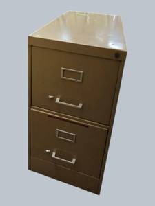 Compact 2-Drawer Metal Filing Cabinet  Heavy Duty Storage