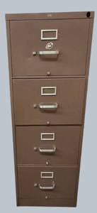 Tall 4-Drawer Metal Filing Cabinet  Heavy Duty Storage