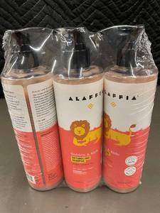 lot 21 image: Alaffia Babies & Kids Detangling Shampoo Virgin Coconut Oil - Coconut Strawberry 12 oz 3-Pack