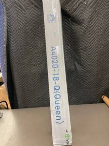 lot 28 image: Queen Bed Frame, Metal, Black