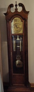 lot 24 image: Howard Miller Grandfather Clock