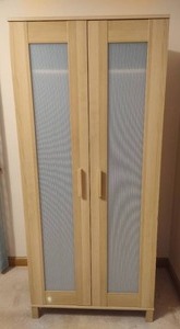 lot 117 image: Ikea Style Free Standing Wardrobe Cabinet