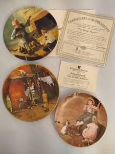 lot 58 image: Norman Rockwell Collector Plates - Two wCOAs
