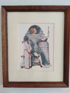 lot 60 image: Norman Rockwell Going Out Framed Art
