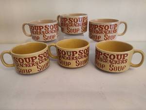 lot 78 image: Set of Six Chowder Mugs