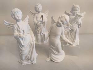 lot 141 image: Department 56 Silhouette Christmas Pageant Angels Set