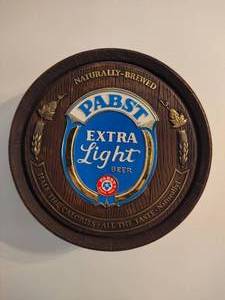lot 152 image: Pabst Barrel Beer Sign