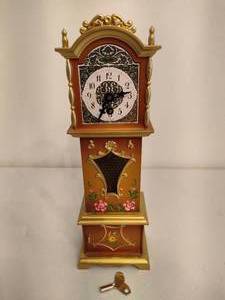 lot 155 image: Miniature Grandfather Clock