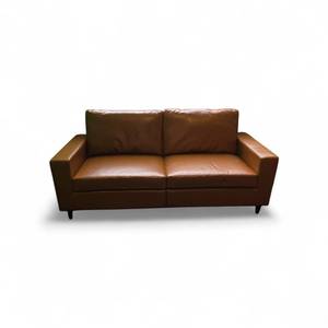 lot 47 image: Cognac 2 Seat Sofa 74x29x24