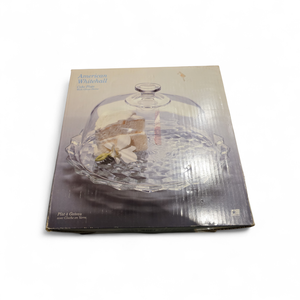 lot 86 image: American Whitehall Cake Plate with Glass Dome