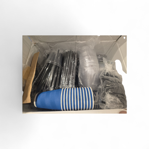 lot 150 image: Entire Box or New Cups  New Lids  New Straws