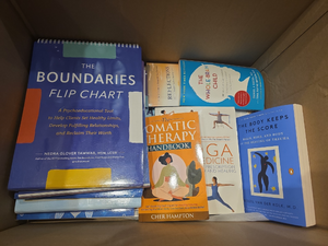 lot 139 image: Entire Box of Therapy Books