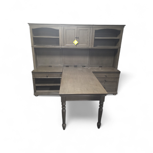 lot 153 image: Aspenhome Double Desk with Hutch