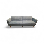 Mid Century Modern Crushed Velvet Sofa