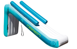 lot 52 image: OBrien Inflatable Pontoon Boat Slide for Boating 105 x 70 x 24 (Used, Small Hole, Needs Patching, No Blower)