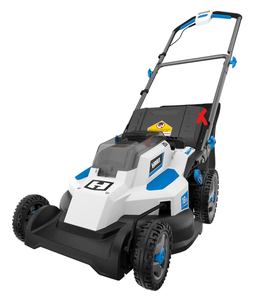 lot 97 image: HART 20V 16 Electric Push Lawn Mower (Used, No Battery, No Bag, Only Charger)