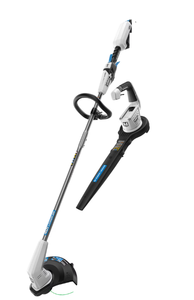 lot 13 image: HART 40-Volt Cordless 12-inch String Trimmer and Leaf Blower Combo (No Battery, Only Charger)