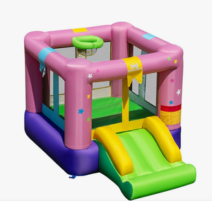 lot 53 image: Costway Inflatable Bouncer with Slide (No Blower)