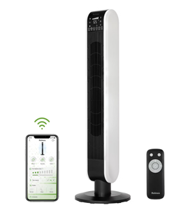 lot 426 image: Holmes 40 Wi-Fi Tower Oscillating Fan with Clean Breeze (Used)