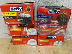 lot 419 image: LOT OF 6 Hefty Trash Bags