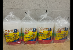 lot 318 image: LOT OF 4 Glad Take-Aways Food Storage Containers