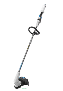 lot 24 image: HART 40-Volt Cordless 12-inch String Trimmer & 2 Packs Of Line Spools (No Battery, Only Charger, Missing Hardware)